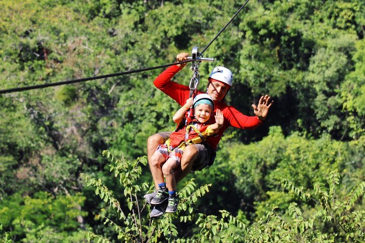 Zipline with kids in Vallarta